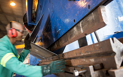 Press brake and bending work in a Genwest workshop